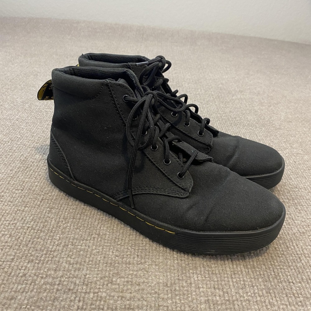 Dr. Martens Cairo Chukka Boots Mens 8 Womens 9 Black Canvas Ankle Lace Up Punk